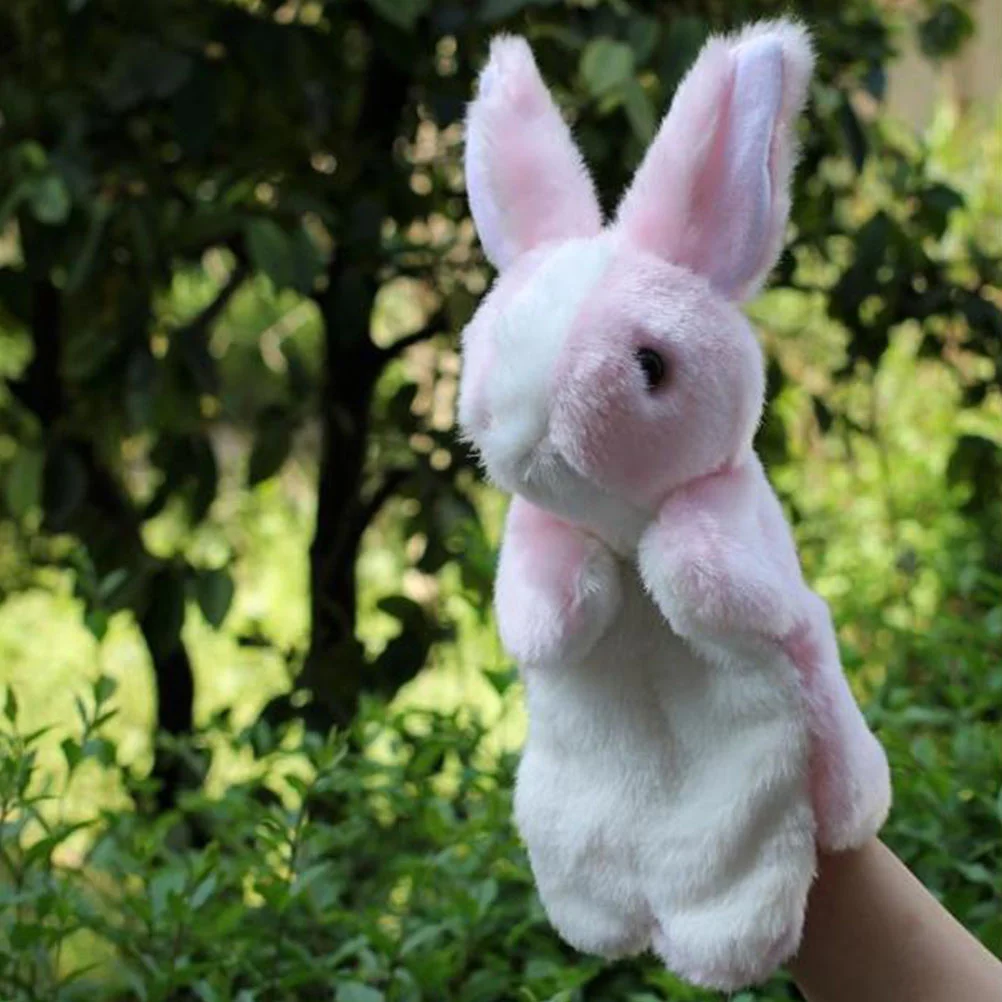 Plush Toy Animal Hand Puppets Stuffed Bunny Baby Toys Storytelling Items Gloves Cartoon