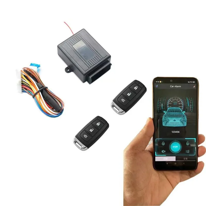 Keyless Entry Car System with Bluetooth Mobile APP & Remote control ABS Control Actuator for Door & Window PKE Open the trunk
