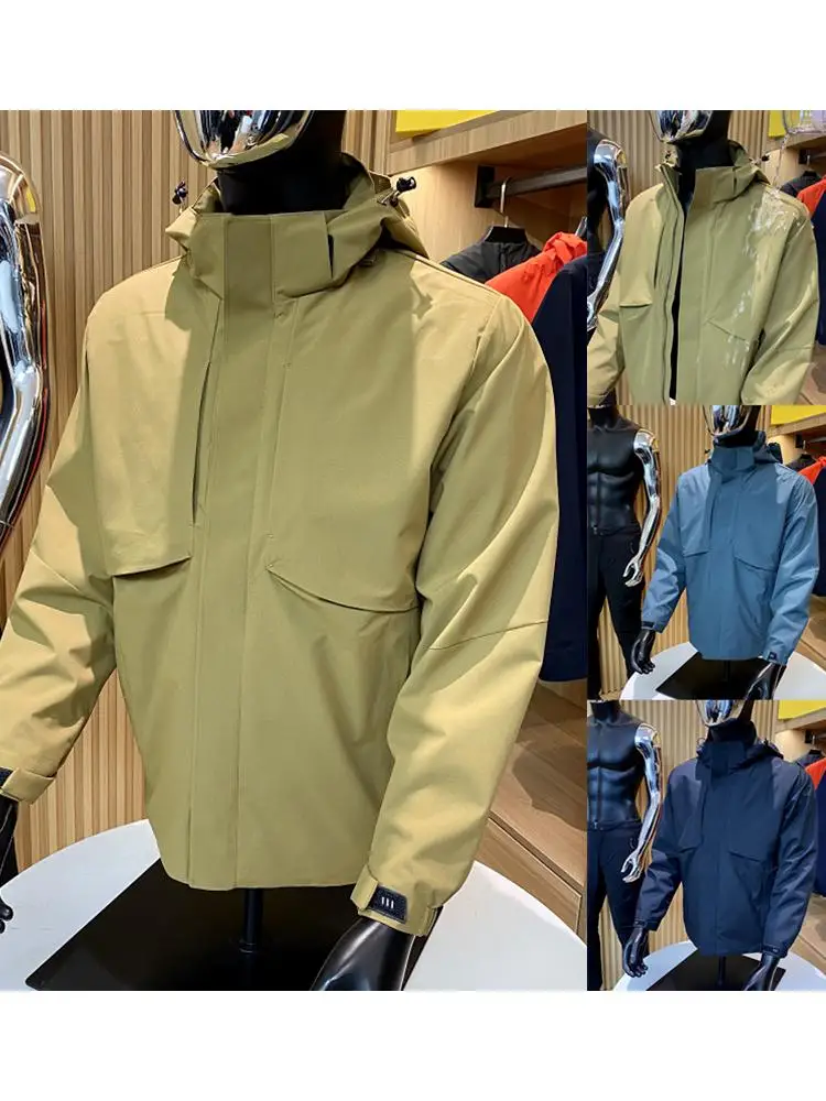 

Новинка весны 2023, мужская роскошная водонепроницаемая плавающая куртка, индивидуальный крой, ветрозащитное пальто, молодежное молодежное пальто, размер подставки