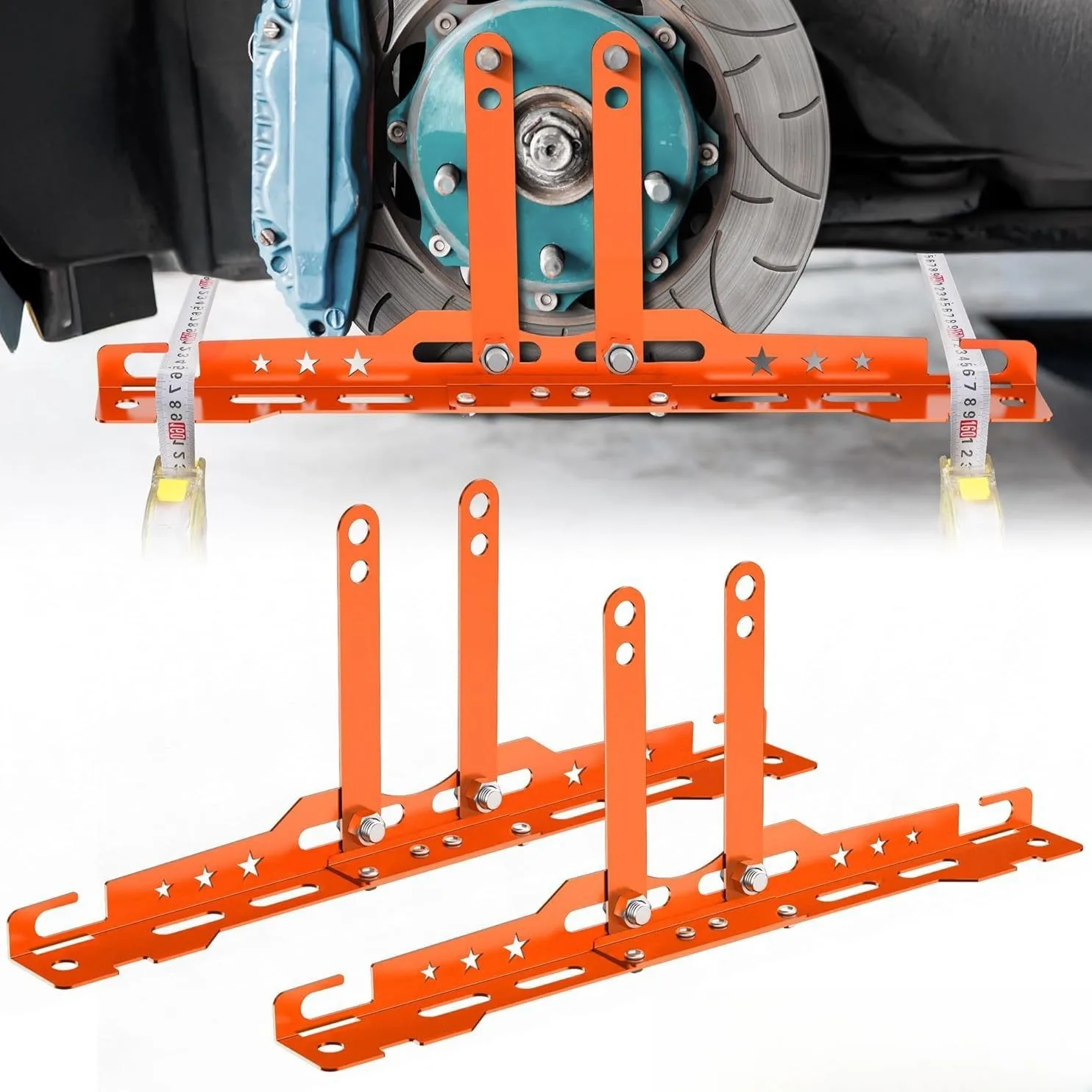 Stainless Steel Wheel Alignment Tool Set Toe Adjustment Gauge For Car SUV Truck Brake Disc Rim Precision Leveling Hand Tools