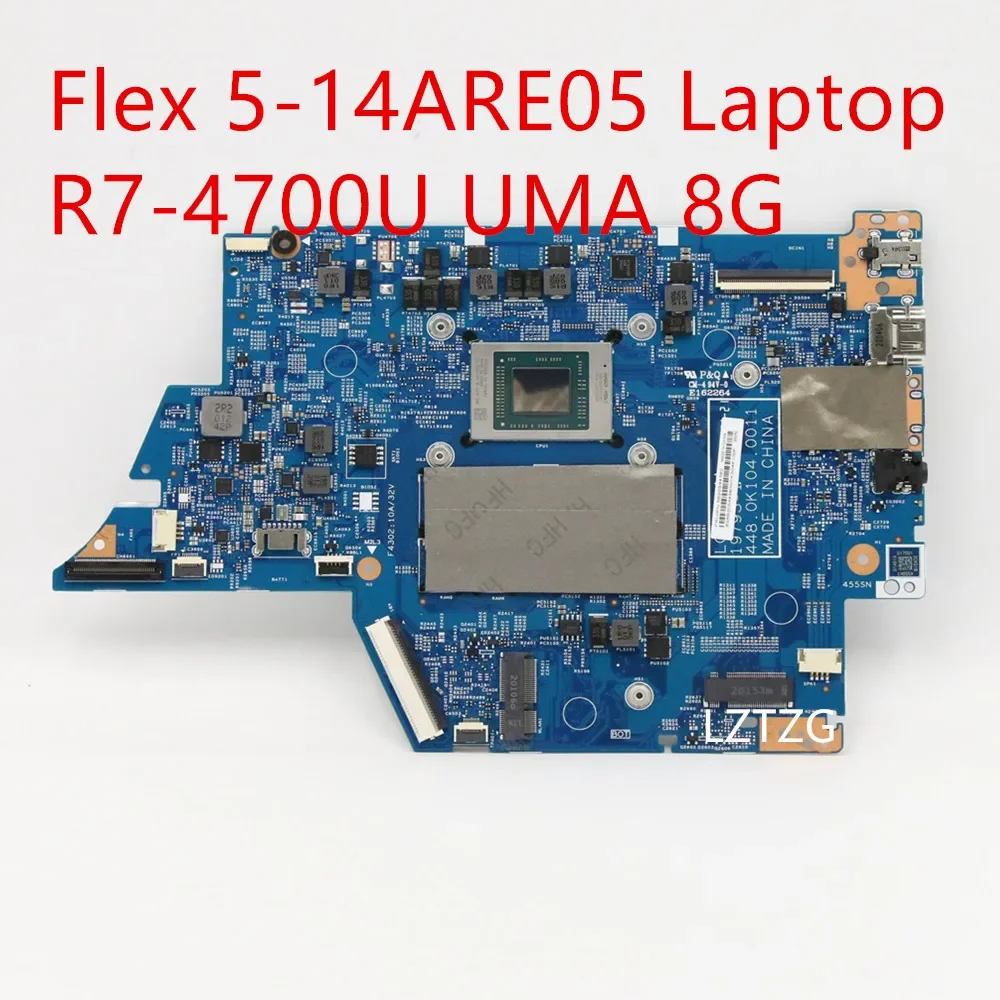 Motherboard For Lenovo ideapad Flex 5-14ARE05 Laptop Mainboard R7-4700U UMA 8G 5B20S44390 5B21B44608