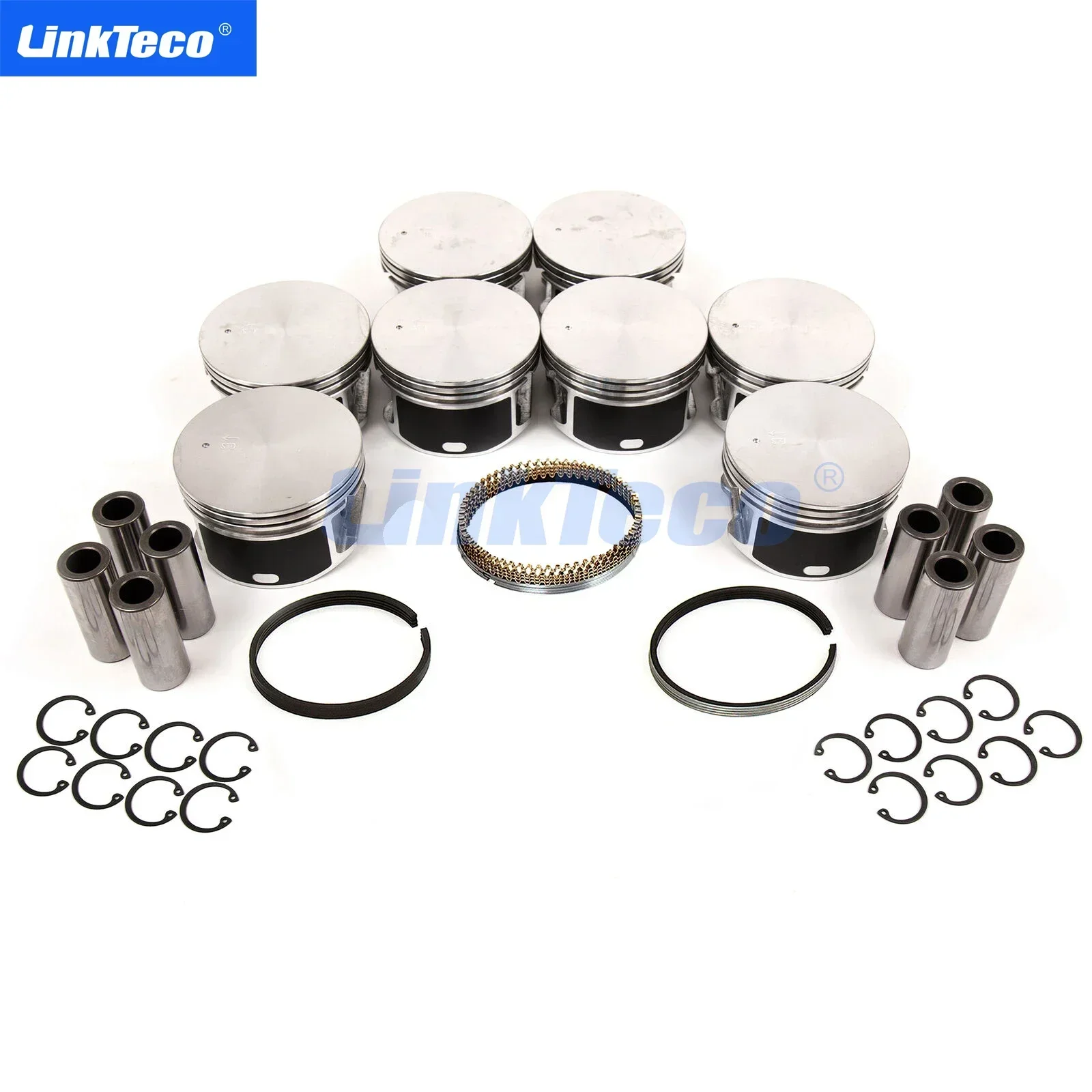 Engine Piston & Ring Kit 4.7 L EVA 99-07 V8 GAS  For Chrysler Aspen Dodge Dakota Ram Jeep Commander Grand Cherokee Mitsubishi