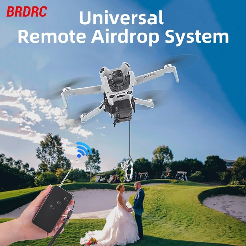 Baits Universal Drop System For DJI Mini 4 Pro/Mini 4K/Air 3/Avata 2/Mini 3/Mavic 3 Pro Casting Bait Airdrop DropThrower System