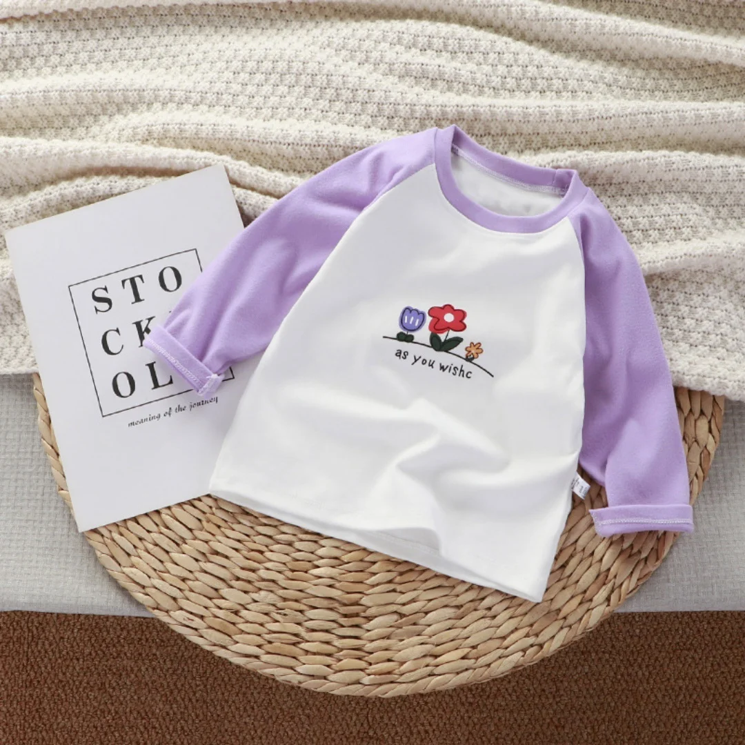 1-10 Jahre Herbst Kinder Fake-Zweiteiler Langarm-T-Shirt Baumwolle Gestreifte Oberteile für Jungen Mädchen Farbblockierung Warmes Kinder-Basis-T-Shirt – Detail 16