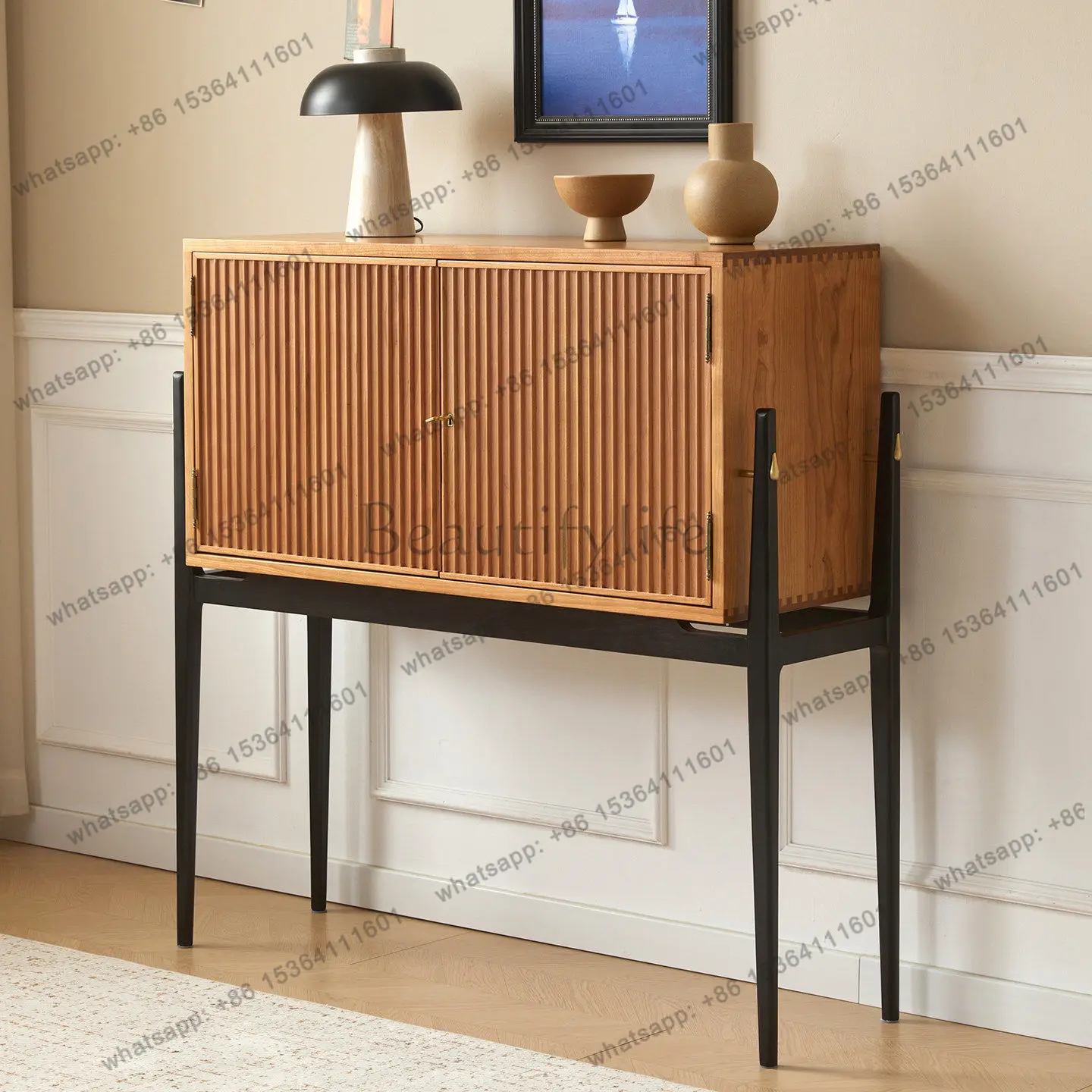 

2026 retro tall cabinet Xuan storage cabinet living room bedroom medieval furniture
