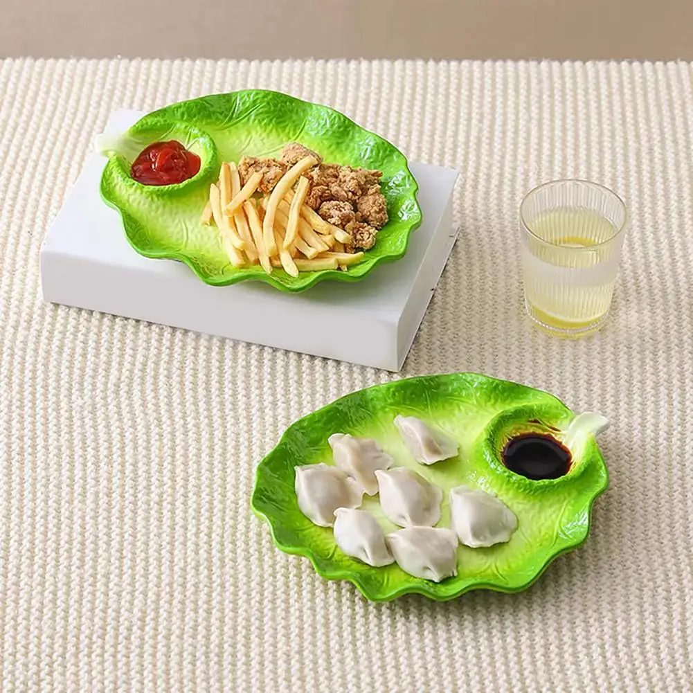 Cartoon Cute Cabbage Tableware Creative Ceramic High Value Household Fruit Salad Dessert Plate Bowl Combination