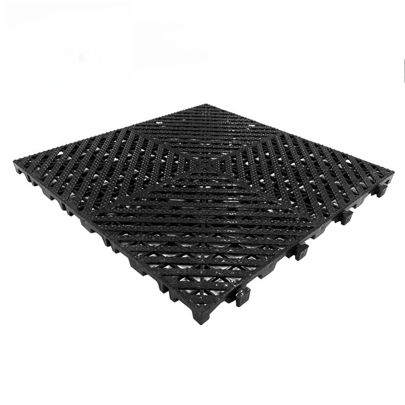 Plastic splicing grille no-digging groove balcony warehouse moisture-proof cold storage drainage and non-slip floor mat