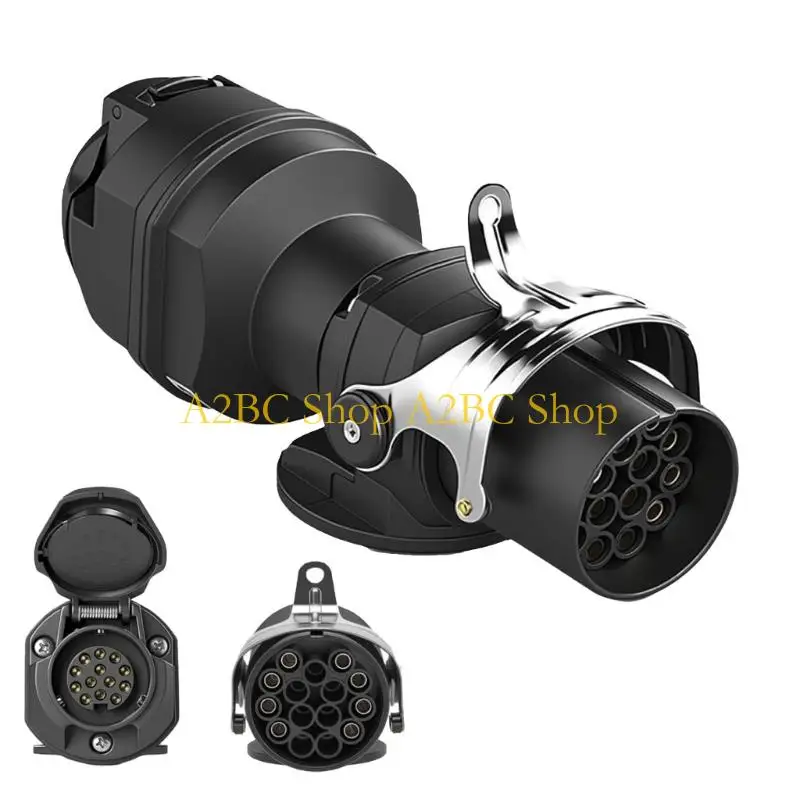 A2BC Strong 24V Input To 12V Output Trailer Converter 15 Pin To 13 Pin ABS Link For Industrial Trucks