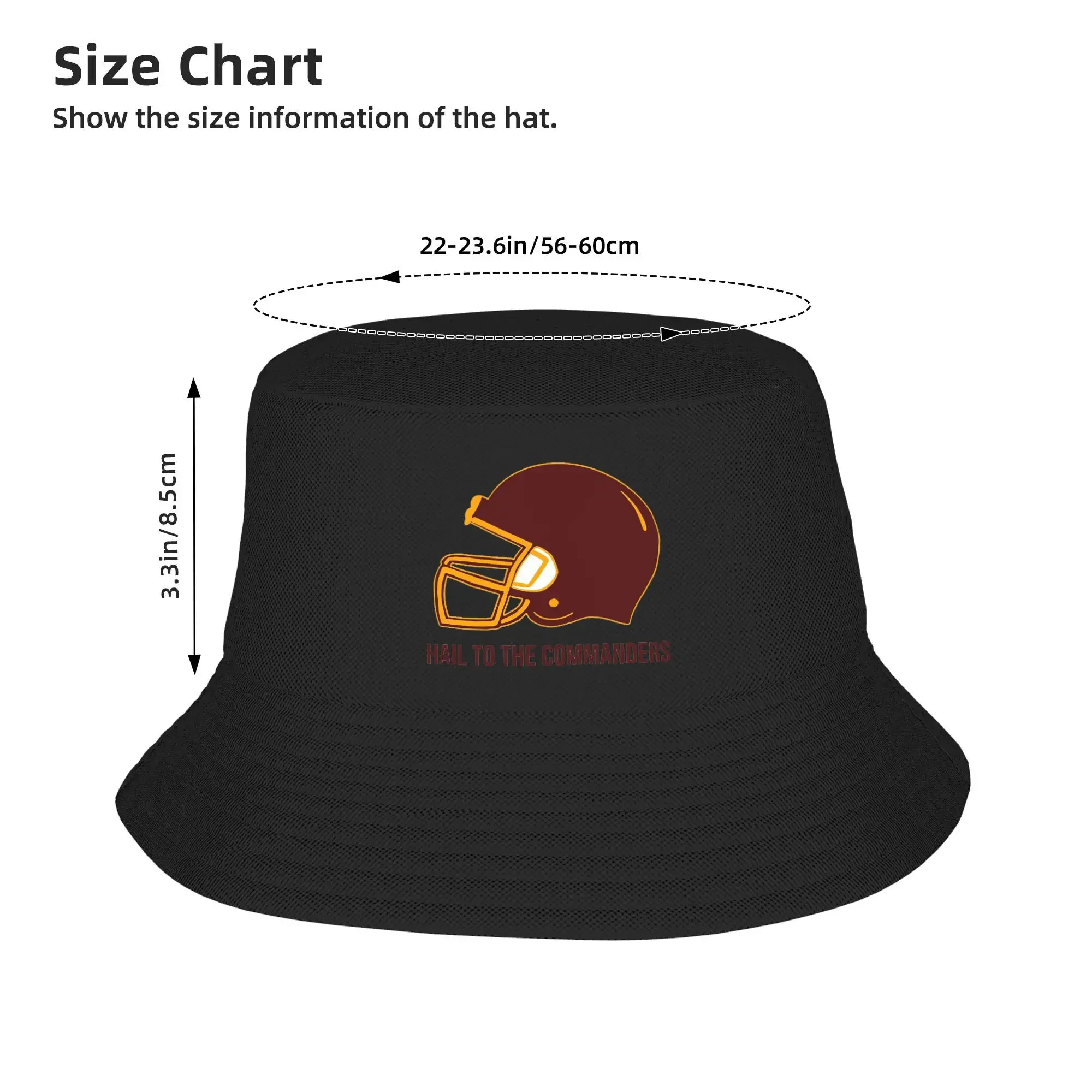 Washington Commanders Bucket Hat Panama Hat Children Bob Hats Outdoor Cool Fisherman Hats For Summer Beach Fishing Unisex Caps