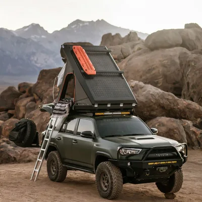 

Ronix Hot sale rooftop tent rugged shell triangle aluminum roof top tent hard shell aluminium triangle roof top tent