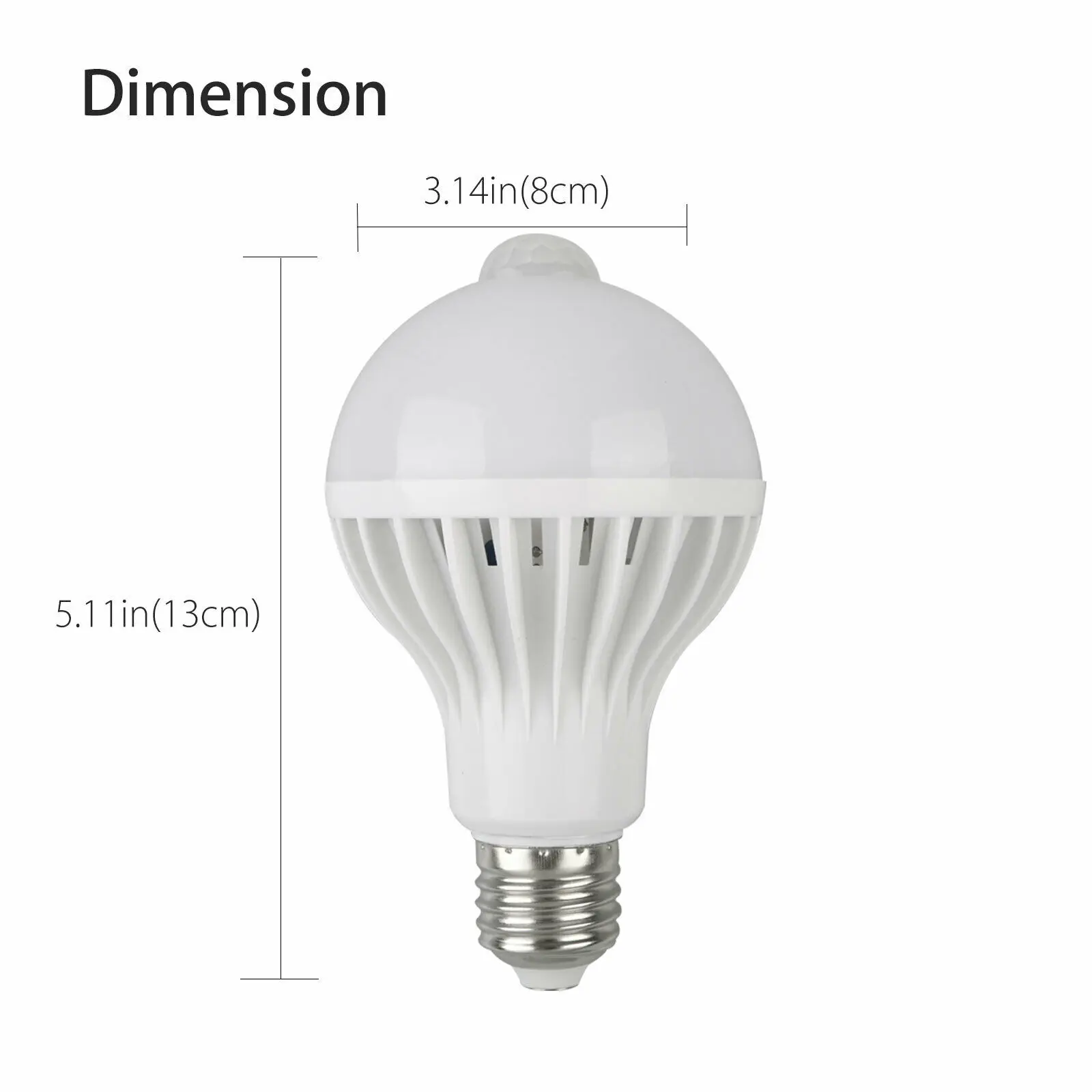 หลอดไฟเซ็นเซอร์ตรวจจับการเคลื่อนไหว LED E27 5W 7W 9W โคมไฟเซ็นเซอร์ PIR 2835 SMD เครื่องตรวจจับแสง AC85-265V ที่จอดรถไฟสำหรับบ้านกลางคืน