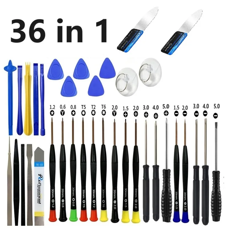 28 40 43 en 1 kit de herramientas de reparación de teléfono móvil, apertura de pantalla LCD, destornilladores para iPhone iPad 3