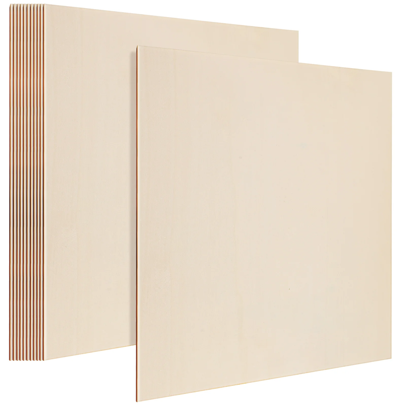 

12pcs Multi-layer Plywood Wood Blanks for Crafts Unfinished Squares Smooth Edges Sturdy Rustic Aesthetic Painting Staining