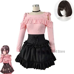 Game Project Sekai Colorful Stage! Shinonome Ena Cosplay Costume Wig  Women Cute Party Pink Suit Top Skirts Halloween Uniforms