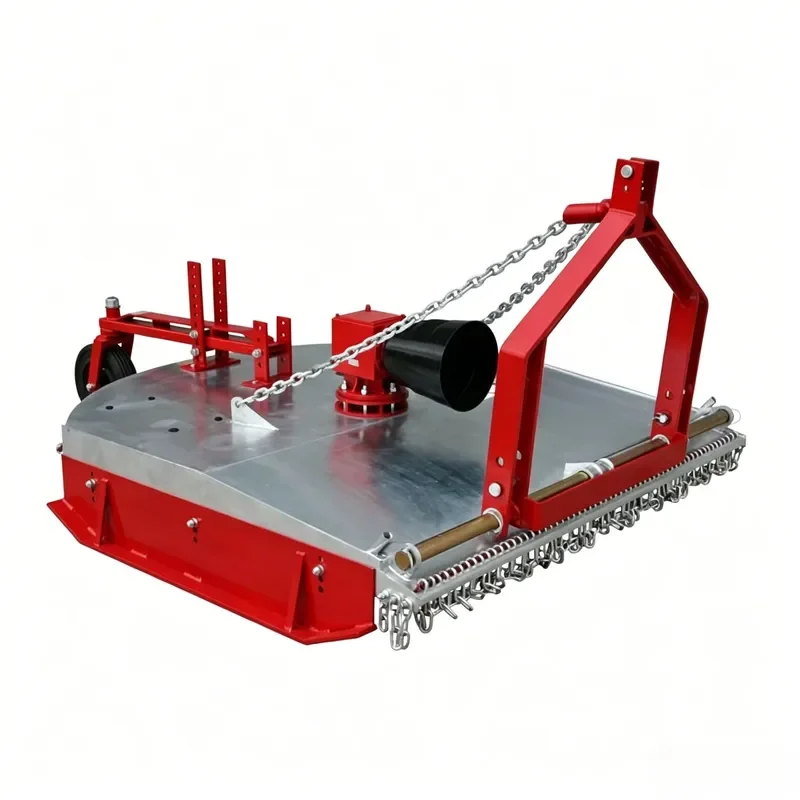 OEM Tractor Rear Mounted Pto Driven Hydraulic 2 Stroke 190cc Industrial Grade Rotary Mower Folding Handle 3 Point Hitch Red