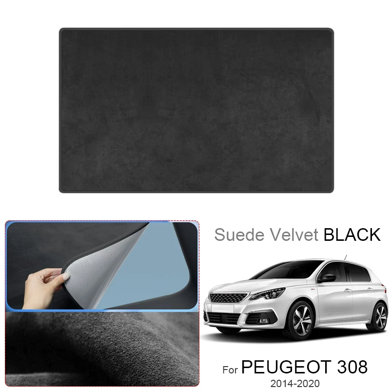 

Car Anti-uv Electrostatic Adsorption Sunroof Sunshade For PEUGEOT 308 2014-2020 Suede Fabric Auto Heat Insulation Skylight