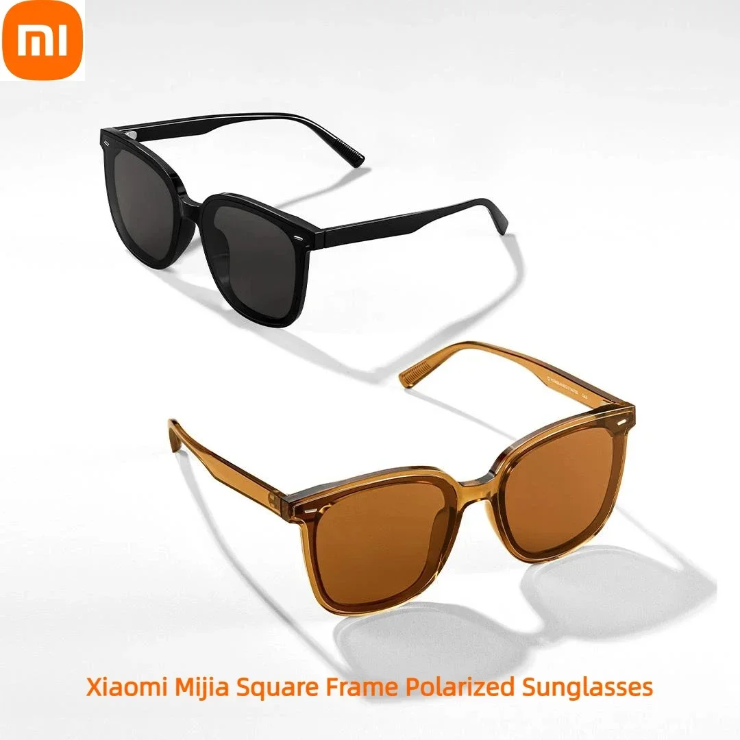 Xiaomi Mijia Square Frame Polarized Sunglasses Unisex UV400 Lightweight and stain-resistant TR90 Material Driving Goggles
