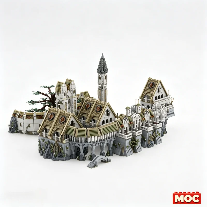 21067Pcs UCS Rivendell Complete Bundle Custom Building Blocks The Rings Elven City Scene Model Education Assembly Toy Xmas Gift