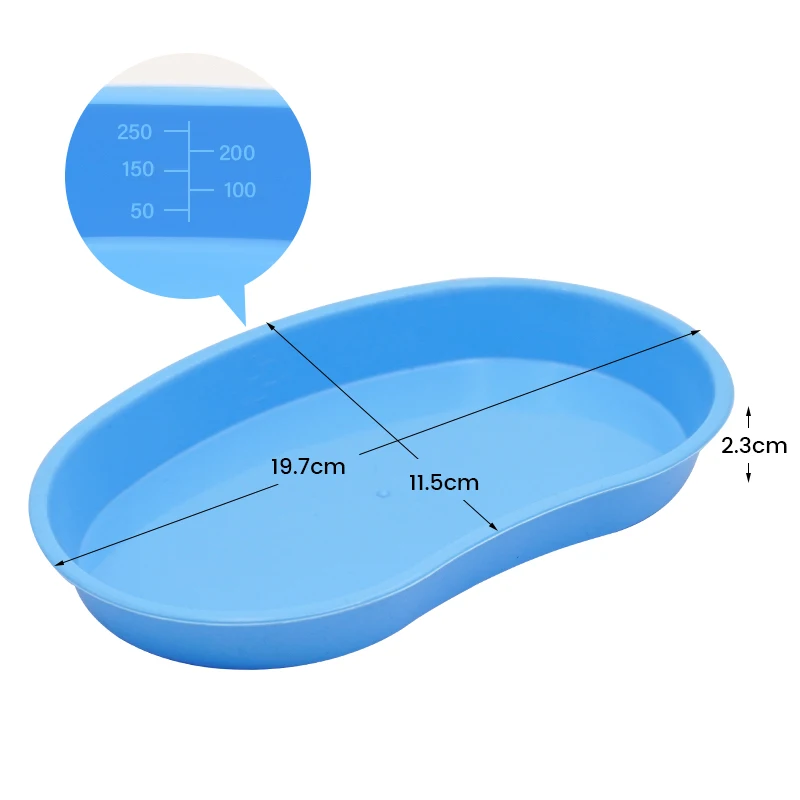 1pc Plastic Dental Medical Surgical Tray Dental Instruments Bending Tray Disinfection Dish Plate Clinic Tooth Care Tool