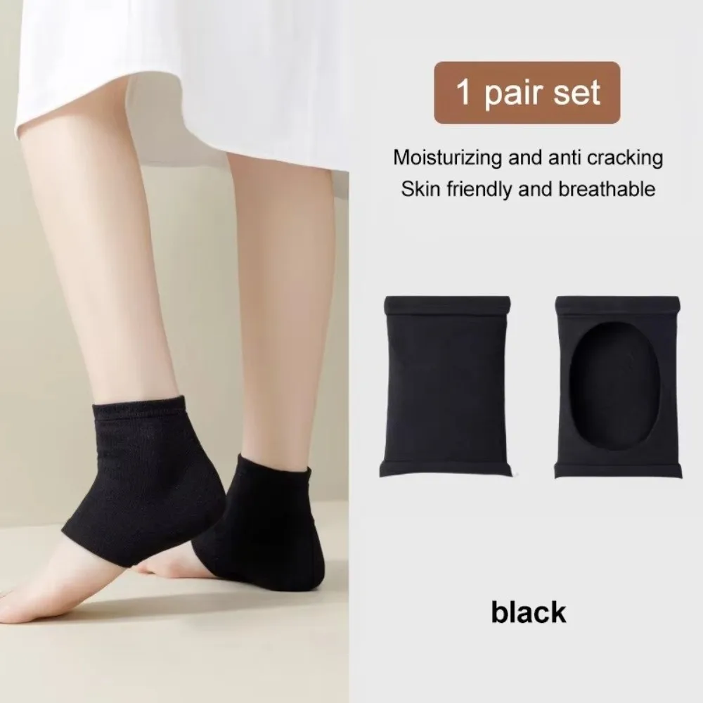 1 par remover a pele morta silicone calcanhar capa protetora anti rachaduras reutilizáveis silicone hidratante meias gel hidratante