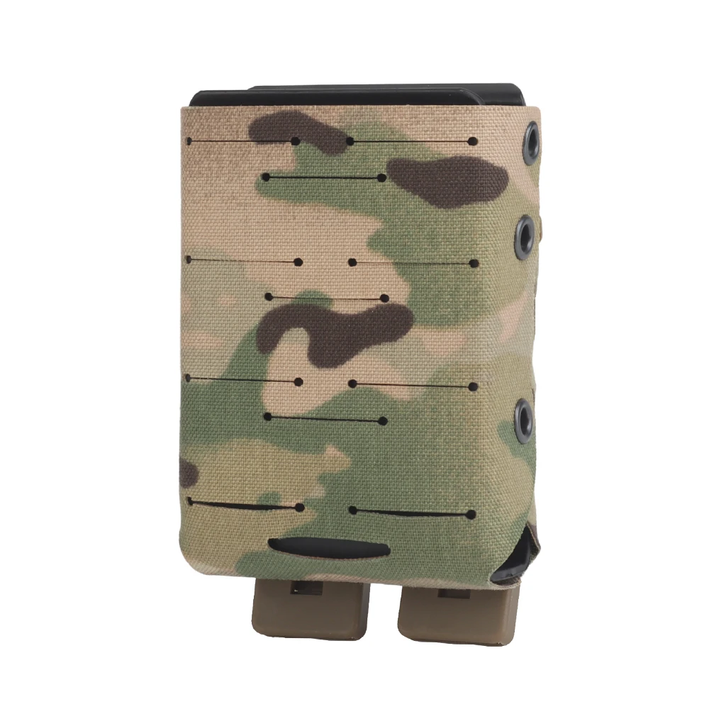 Tactical Lightweight Small 5.56/7.62 Magazine Pouch Built-in Nylon Support Holder for AR15 M4 Hunting Shooting Rifle Mag Pouch - view 2