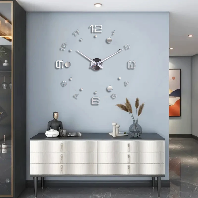 DIY Wall Clock Mirror Acrylic Art Wall Clock Silent Clock Used for Living Room, Bedroom, Kitchen, Office Decoration