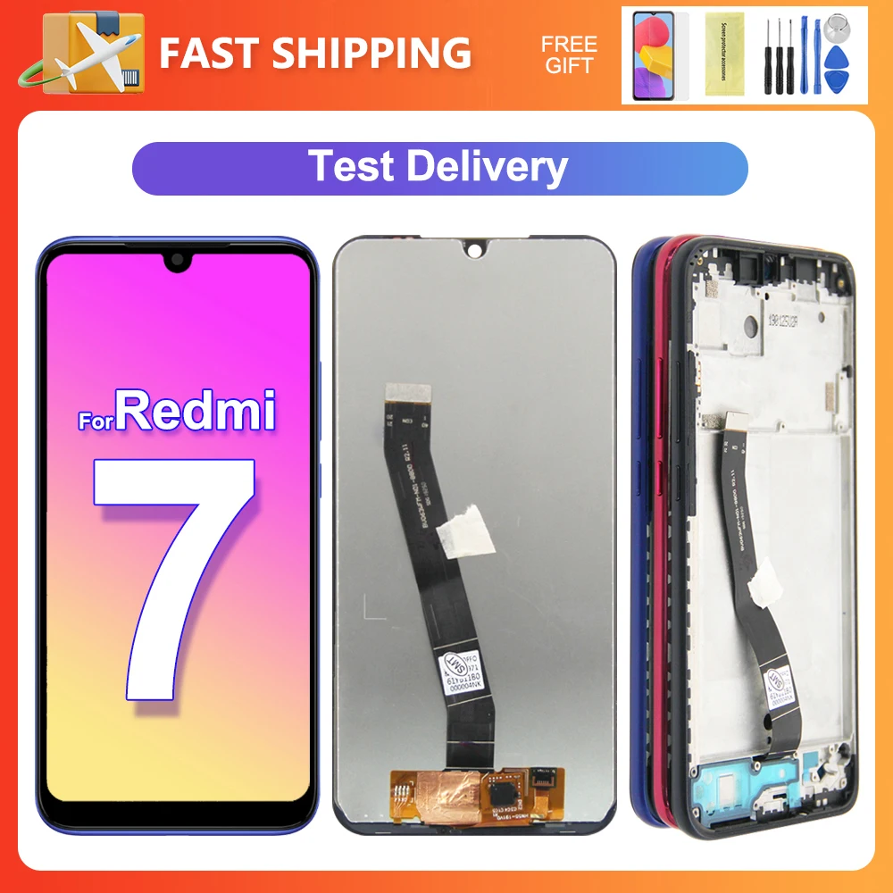 For Xiaomi Redmi 7 6.26\'\'For M1810F6LG M1810F6LH M1810F6LI LCD Display Touch Screen Digitizer Assembly Replacement