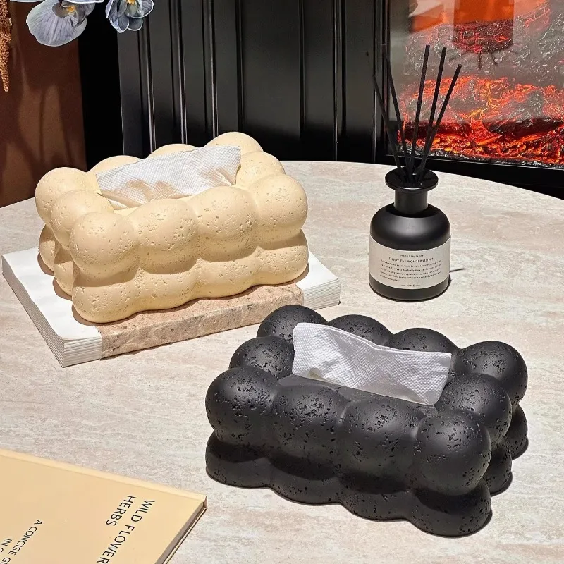 

Креативный каменный контейнер для салфеток, выдвижной диспенсер для салфеток на столешницу, винтажный сферический держатель для салфеток, декор для офиса и дома