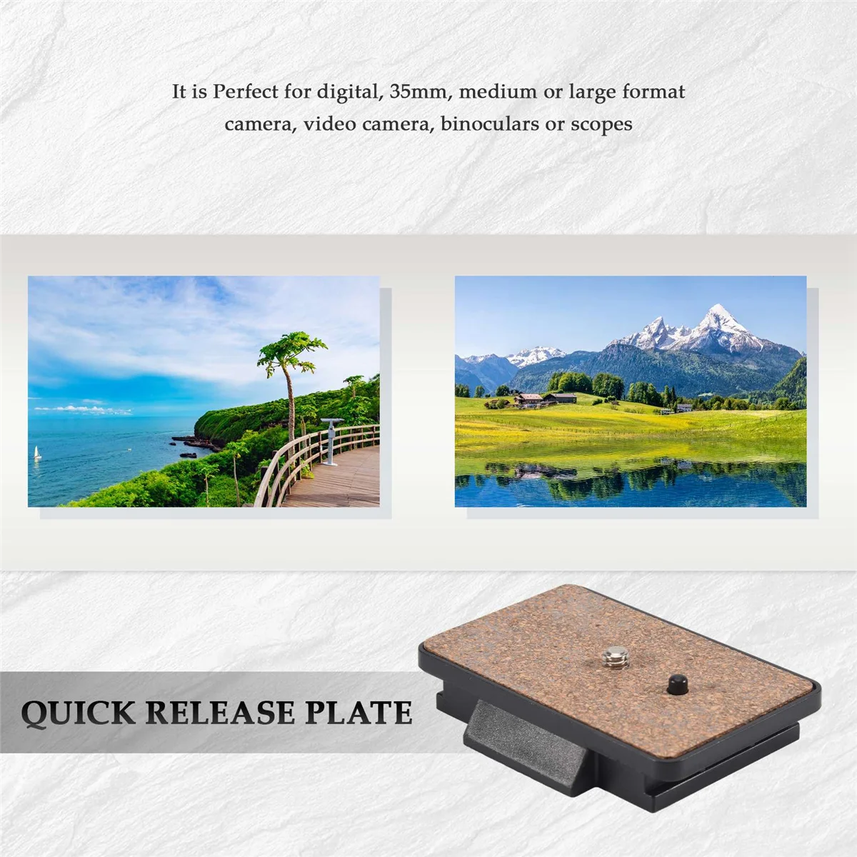 

B52C New Quick Release Plate for QB-6RL PH-368 PH-268R /288R VCT-870RM DC70