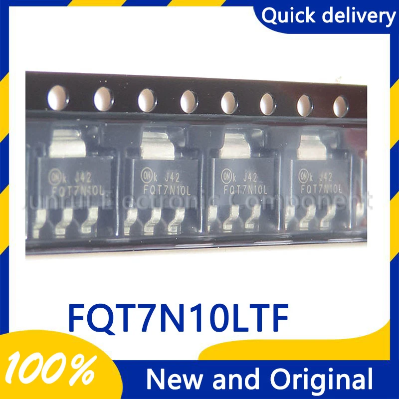 FQT7N10LTF FQT7N10L 223-SOT 1.7A 100V N-channel MOS field effect transistor Electronic Component  Integrated Chip Ic