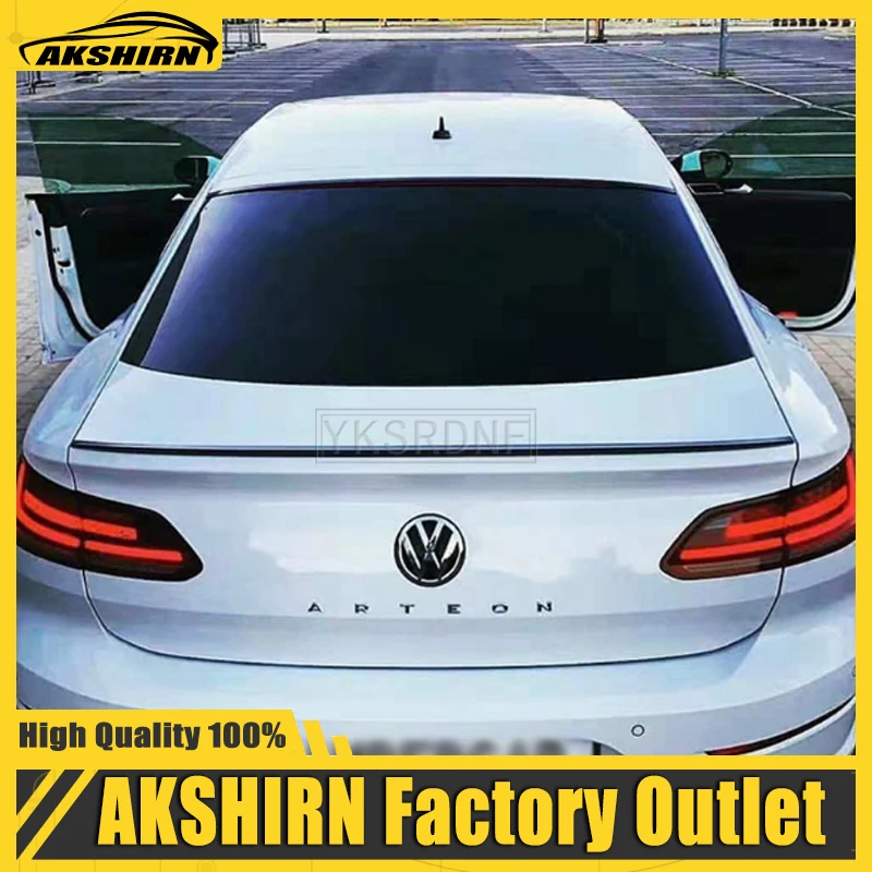 For 2019 Volkswagen New CC Arteon Spoiler ABS Material Primer Color Dar Tail Wing Decoration Rear Trunk Spoiler