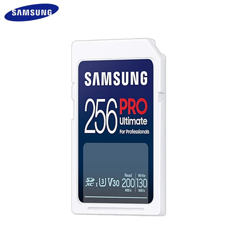 SAMSUNG PRO Ultimate USB Adapter Version SD Card 128GB 256GB 512GB SDXC Memory Card 64GB 200MB U3 V30 UHS-I 4K Video Flash Card