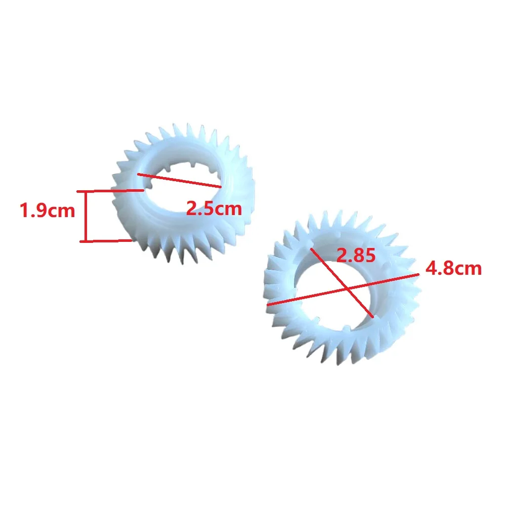 2 قطعة/الوحدة أجزاء الغسالة حافة واحدة البلاستيك مخلب التروس