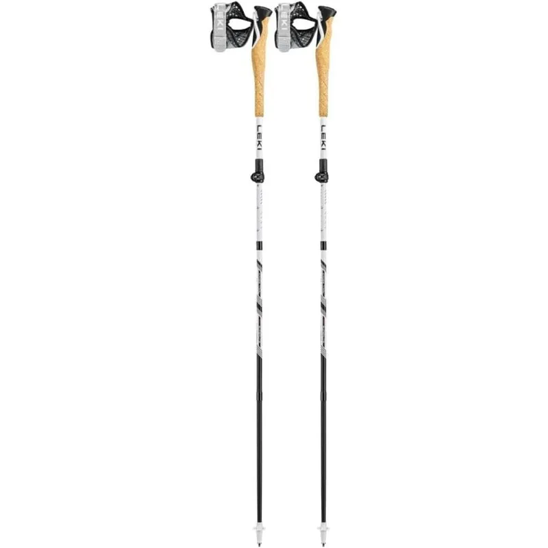 Bastones de trekking ligeros y plegables de carbono LEKI Cross Trail FX Superlite para senderismo y trail running