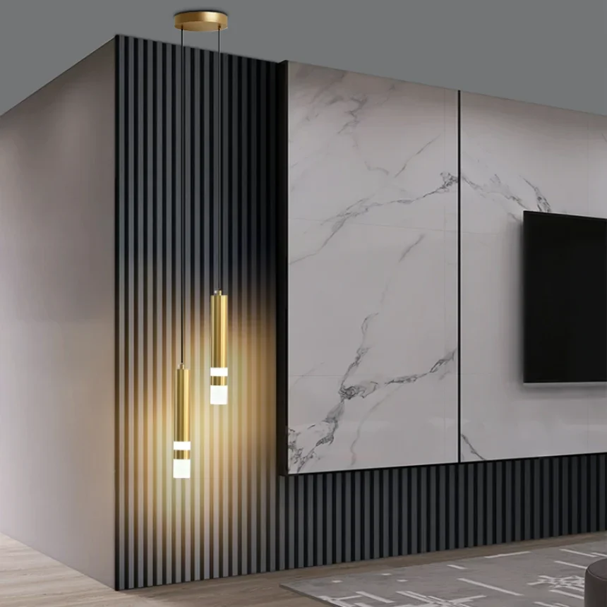 

Nordic Tube Pendant Lights for Bedroom Bedside Kitchen Bathroom Hanging Lamp Ceiling Chandeliers Decoration Lighting Modern