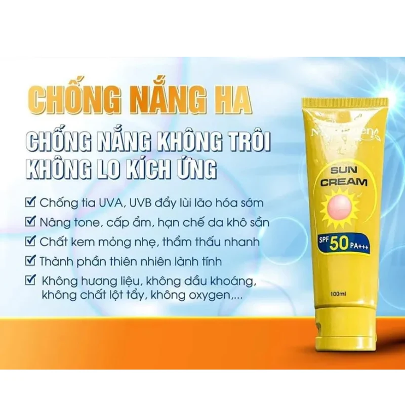 KEM CHNG NNG N COLAGEN 100ml Khnng chng nng toyn din, danyang m trng da, Kem chóng náng ncollagen và ng chính harenng