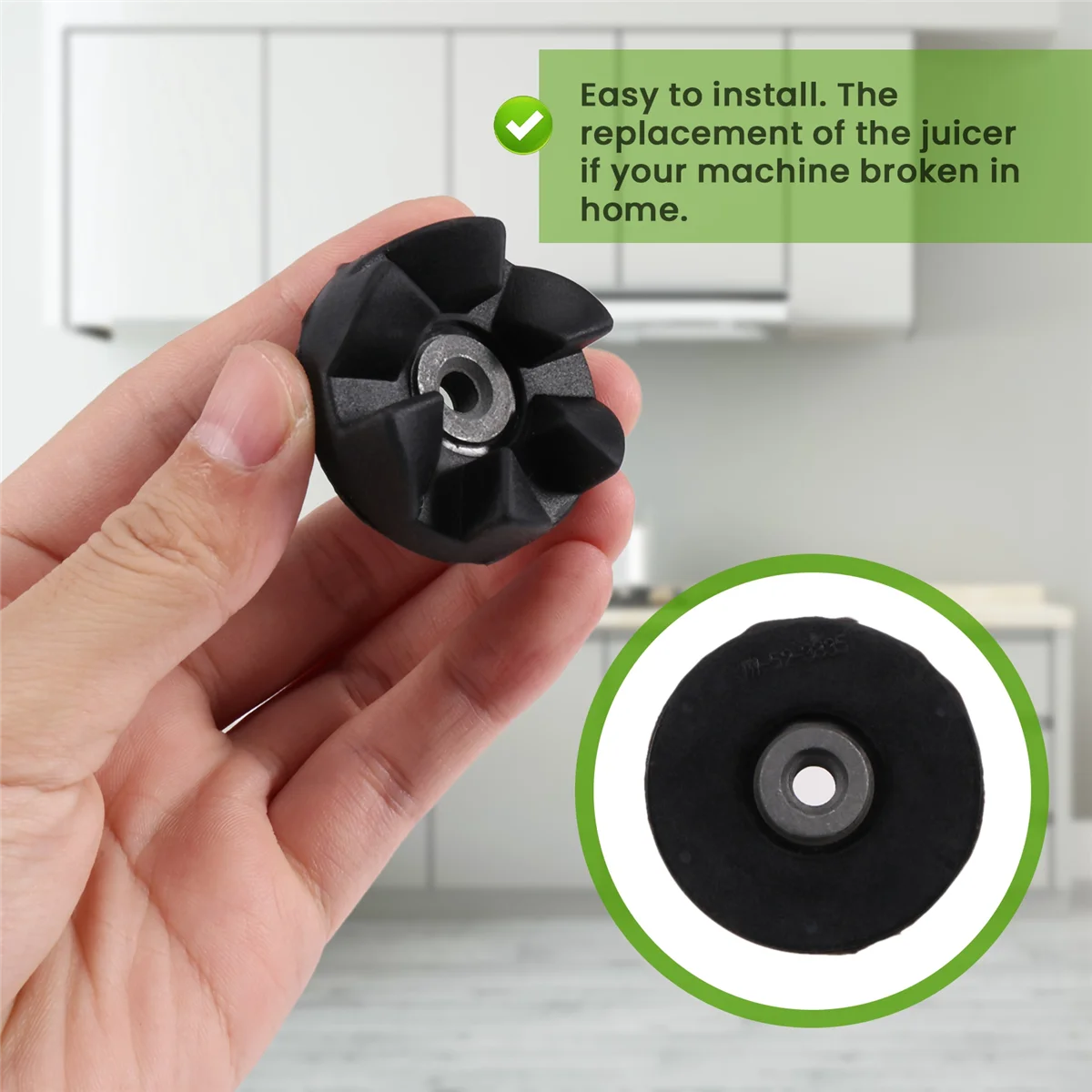 Replacement Parts Rubber Blade Gear Thick Shaft Spare Part for Magic 900W