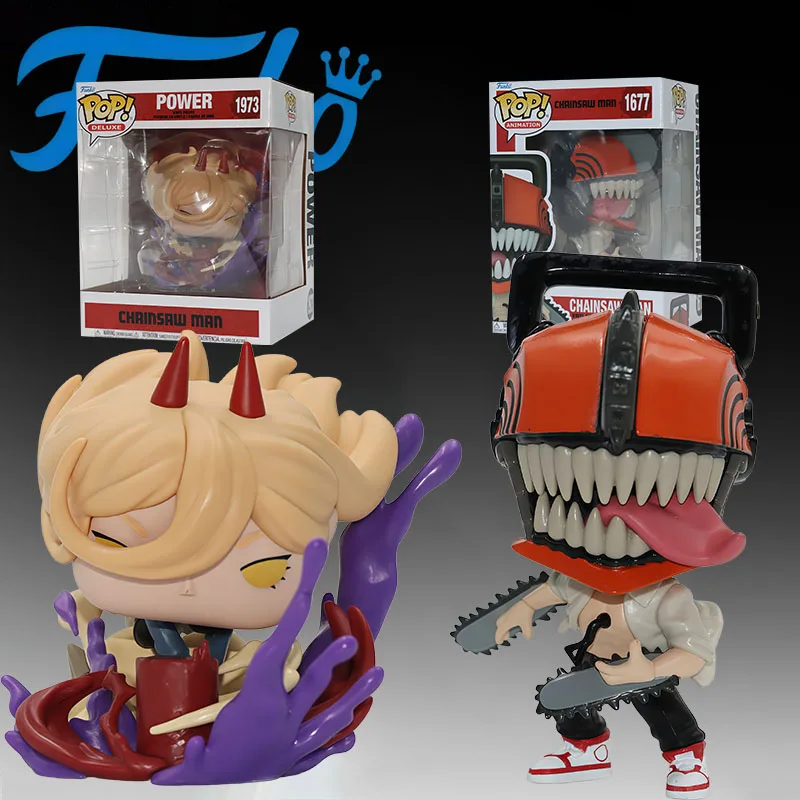 

Оригинальные фигурки FUNKO POP Power, Blood Devil и Chainsaw Man, аниме-игрушки для мальчиков, рождественский подарок, коллекционные модели, украшения