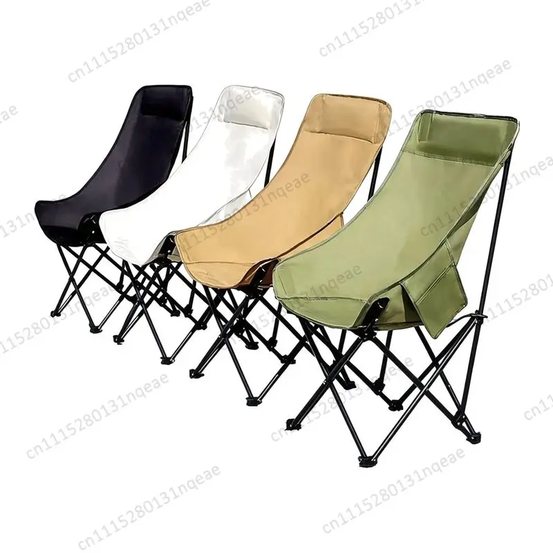 Outdoor Folding Chair High Back Portable Camping Fishing Stool Household Multi-functional Wide Chair