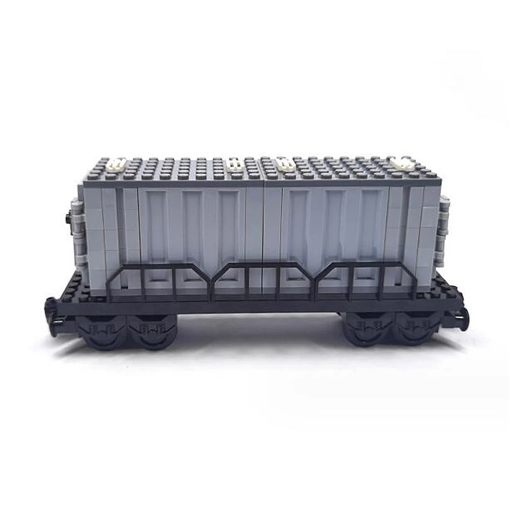 City Train Track Base MOC Building Blocks Set con parti della piastra superiore Carrello del treno Mattoni tecnici Treno Telaio Modello Parti del giocattolo