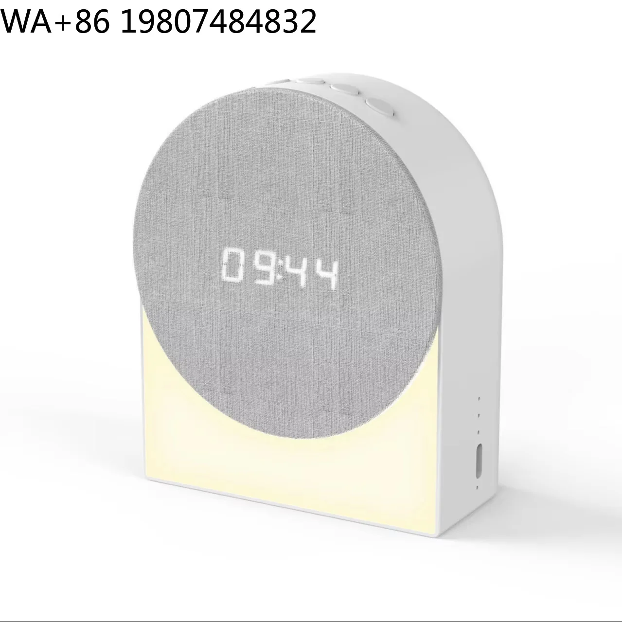 Mini ABS Sleep Sound Tool Built-in Rechargeable Battery Fabric Shade Night Light Timing Alarm For Home Daily Travel Rest
