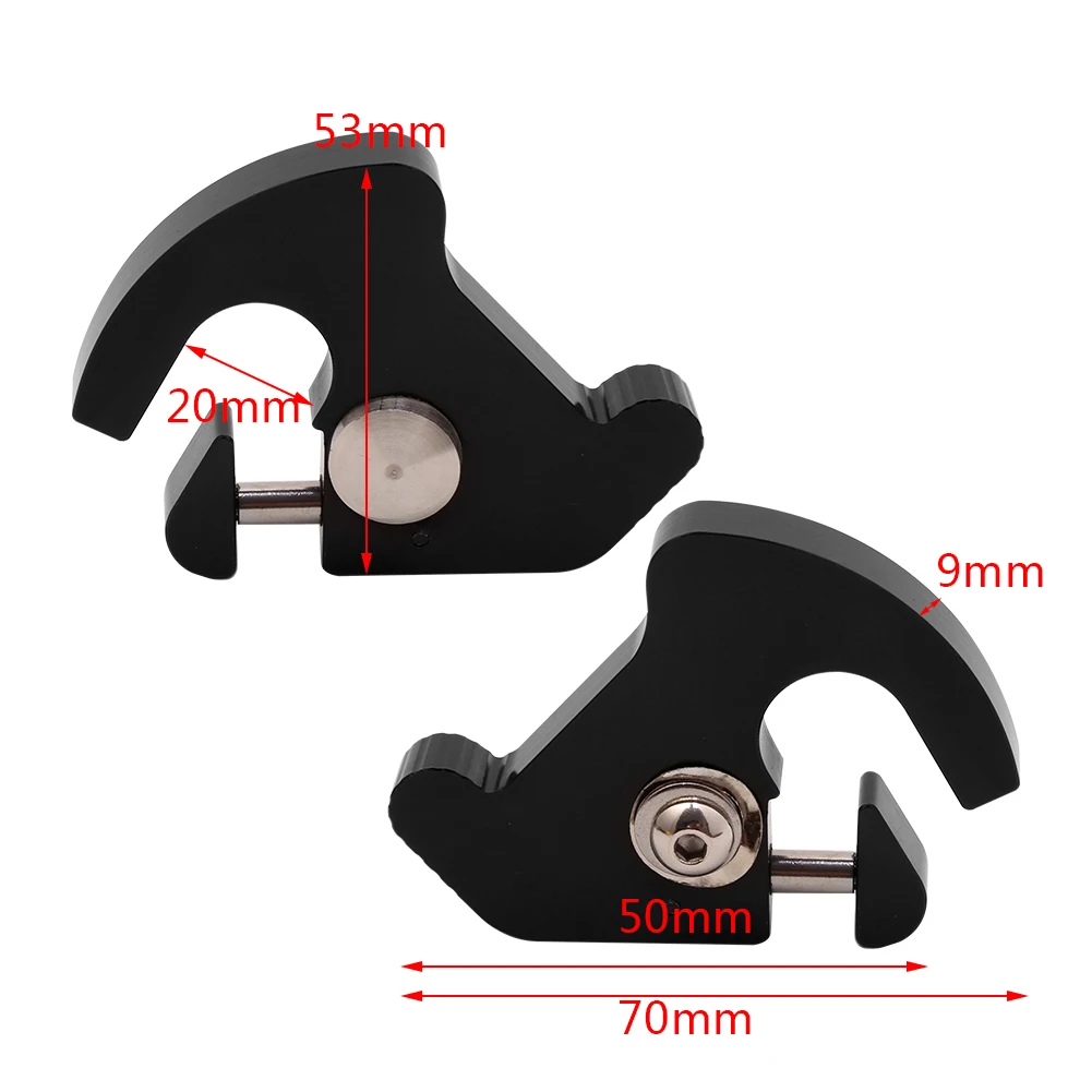 Motorcycle Detachable Rotary Sissy Bar Backrest Luggage Rack Docking Latch Clip Kit For Harley Touring Road King Sportster