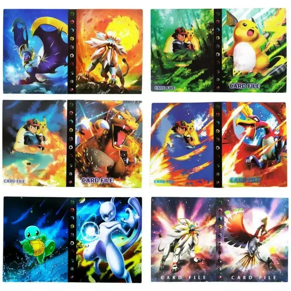 2024 Charizard Squirtle Holder Binder Collections Folder Anime Card Protector Notebook Pokemones Album 240Pcs Card Book