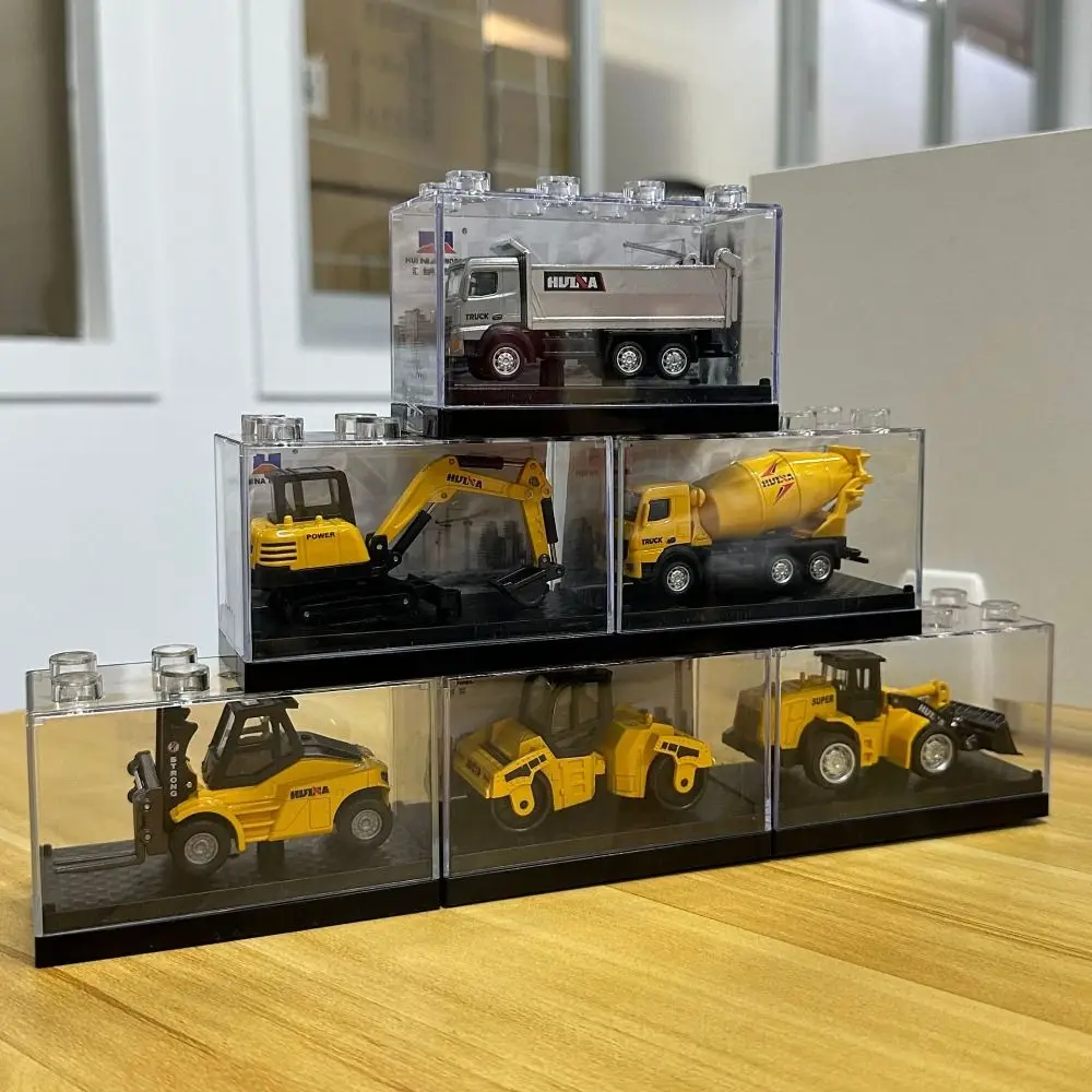 1:80 Scale Engineering Car Model Forklift Dumper High Simulation Construction Truck Toys Road Roller Vehicle Toy