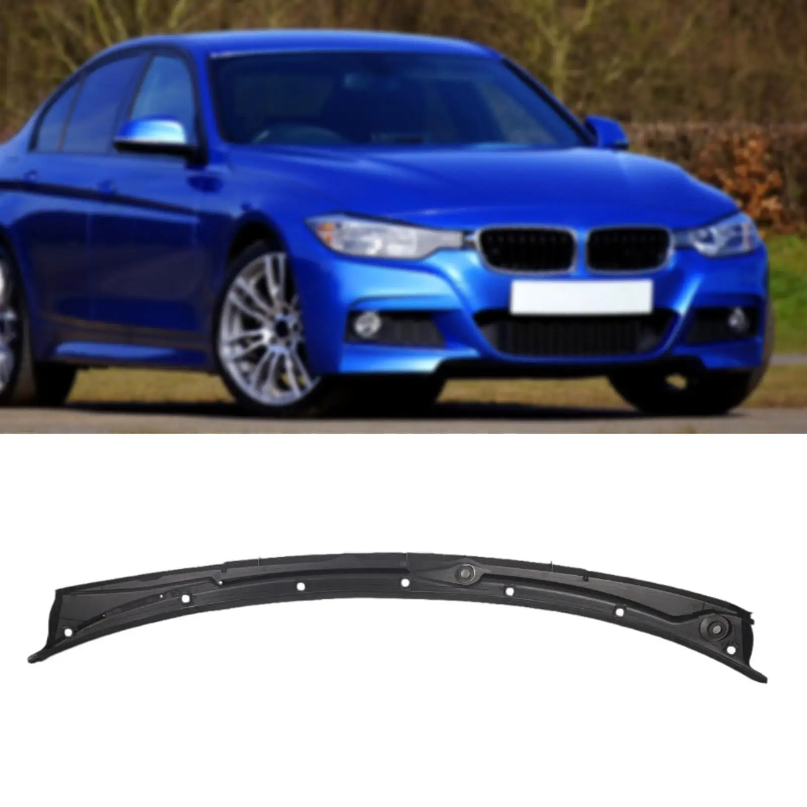 Windshield Wiper Cowl 51718232894 Easy Installation Black for BMW 330ci