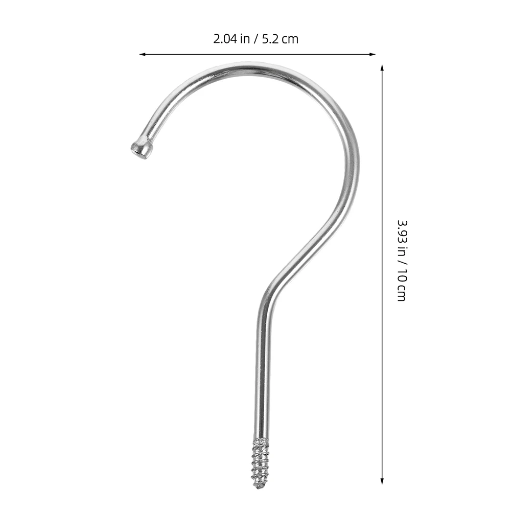 20 قطعة السراويل البلاستيكية شماعات السنانير سميكة طويلة تصميم دائري خزانة معلقة المنظم للملابس التنانير الجينز توفير المساحة #6