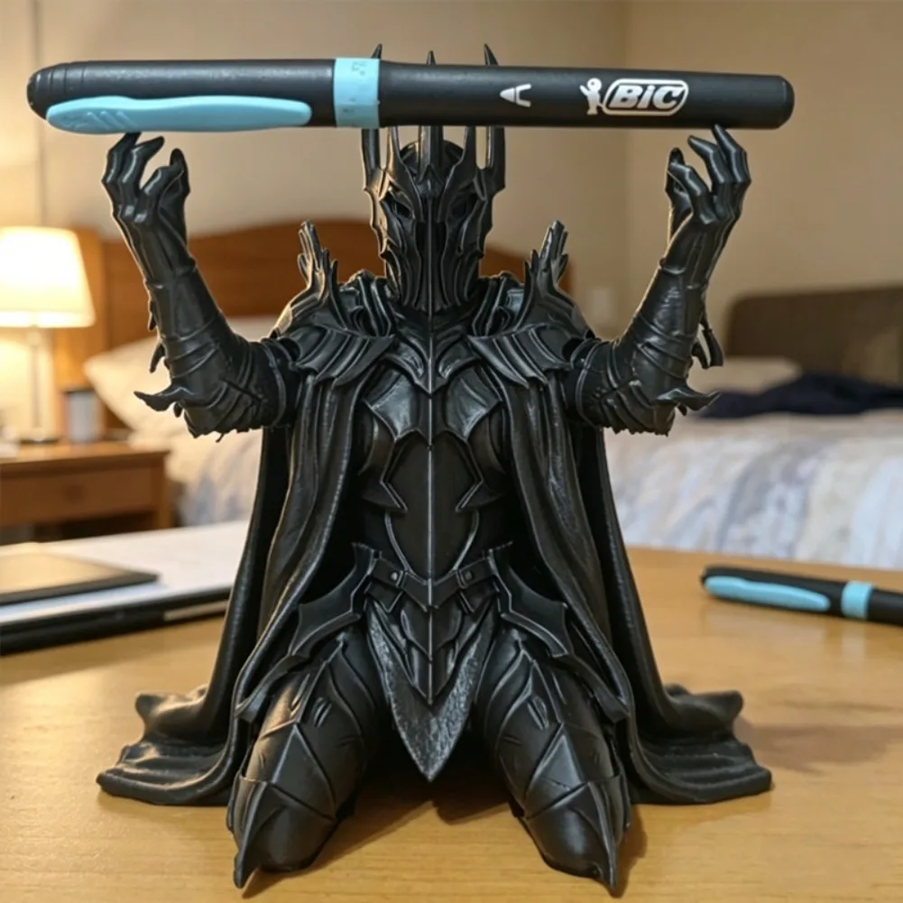 Creative Dark Devil Pen Holder Anime Brush Stand 3d Printing Art Pencil Rack Stationery Storage Pot Student Office Desk JJ1793