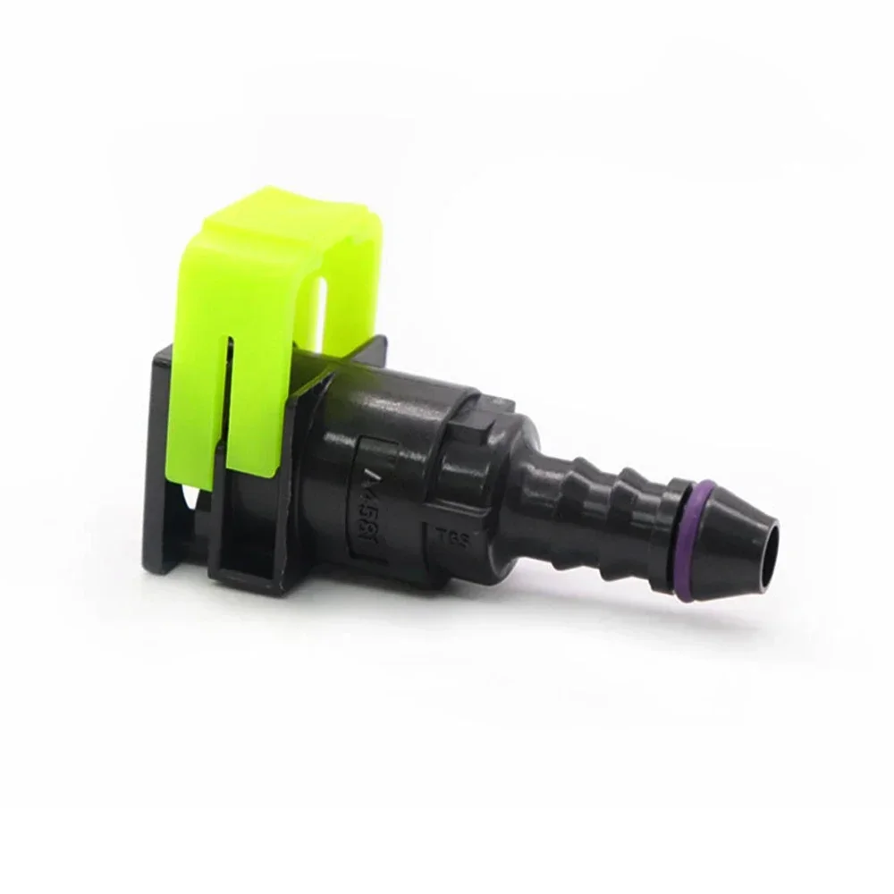 connector  2pcs Car Fuel line quick 180 degree SAE Fuel pipe joint plastic fittings High Quality For 9.49mm ID6 8x6