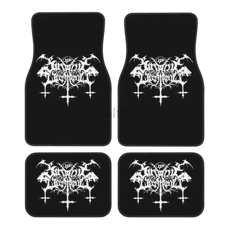 Gothic Car Floor Mats Non-Slip Carpets Rugs Auto Mat Accessories Decor Front & Rear Car Foot Mats Set of 4 Pieces