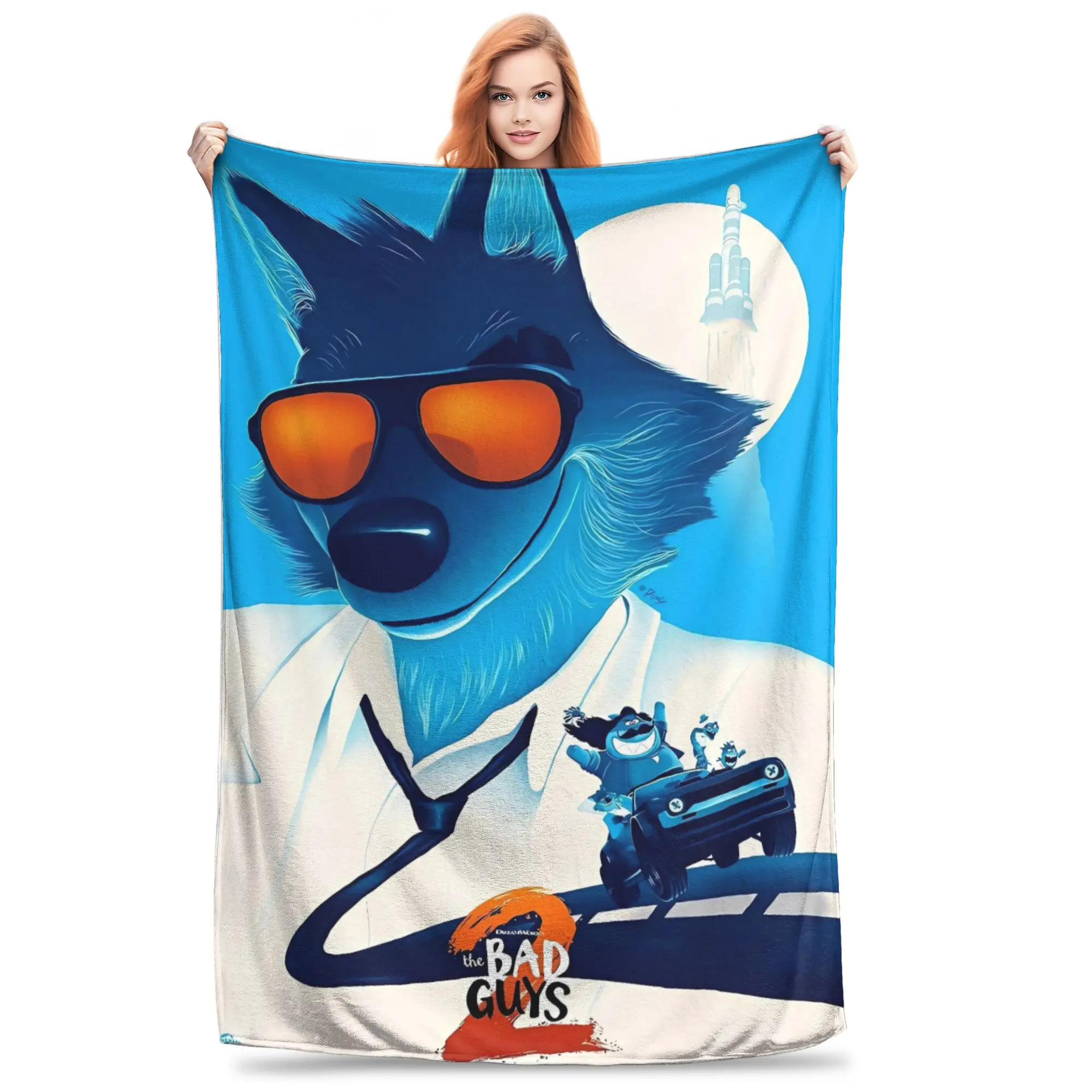 The Bad Guys  Super Soft Blankets  Child Plush Throw Blanket Aesthetic Outdoor Flannel Bedspread Sofa Bed Cover